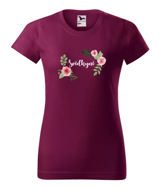 Dámské tričko Svědkyně - růže
