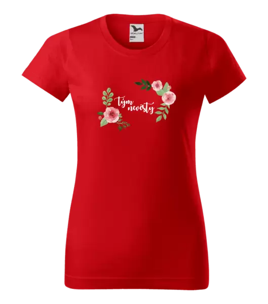 Dámské tričko Tým nevěsty - růže