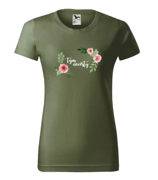 Dámské tričko Tým nevěsty - růže