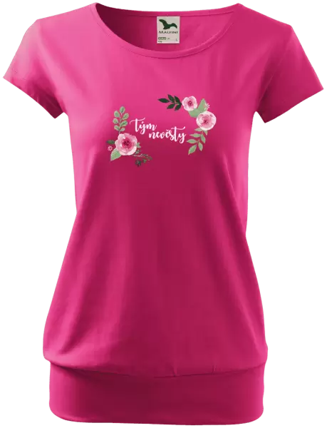Dámské tričko Tým nevěsty - růže