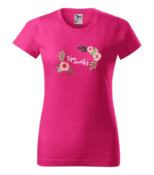Dámské tričko Tým nevěsty - růže