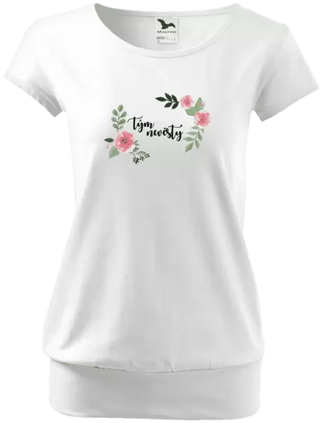 Dámské tričko Tým nevěsty - růže