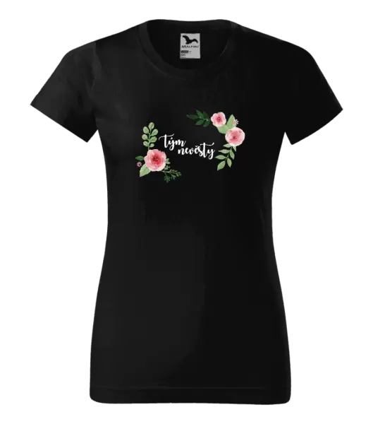 Dámské tričko Tým nevěsty - růže