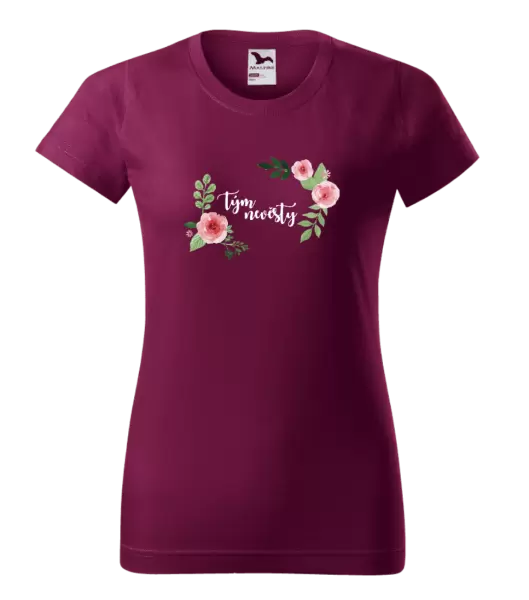 Dámské tričko Tým nevěsty - růže