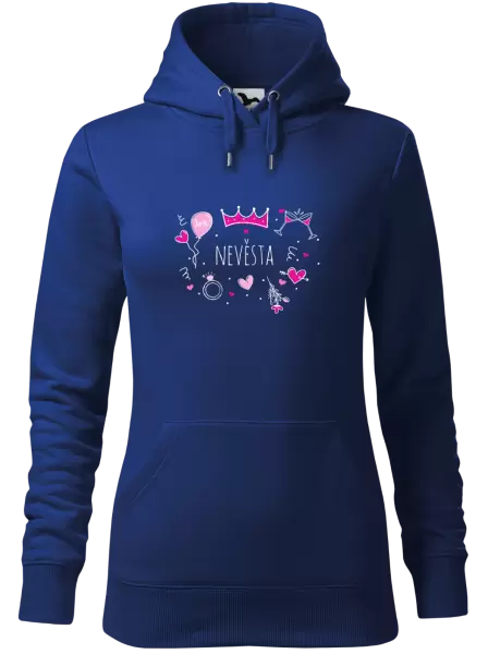 Dámská mikina Nevěsta - růžové ikonky