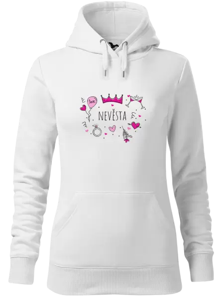 Dámská mikina Nevěsta - růžové ikonky
