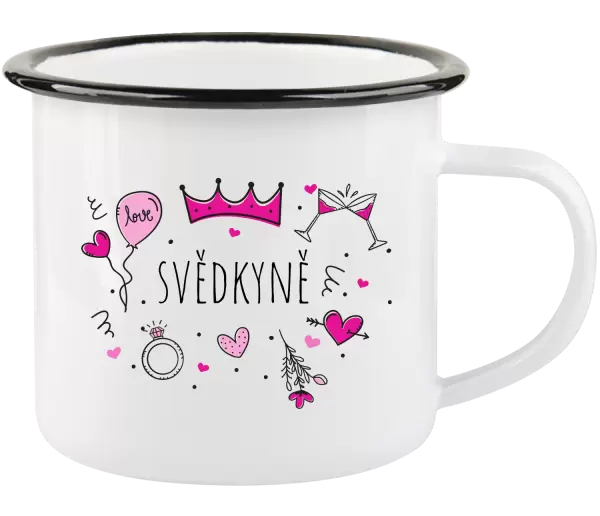 Plecháček Svědkyně - růžové ikonky