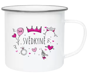 Plecháček Svědkyně - růžové ikonky