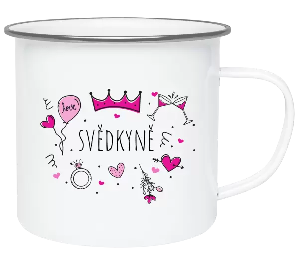 Plecháček Svědkyně - růžové ikonky