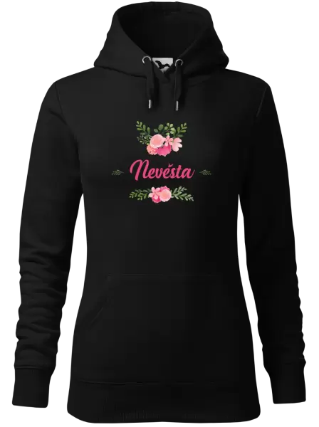 Dámská mikina Nevěsta - růžové květiny