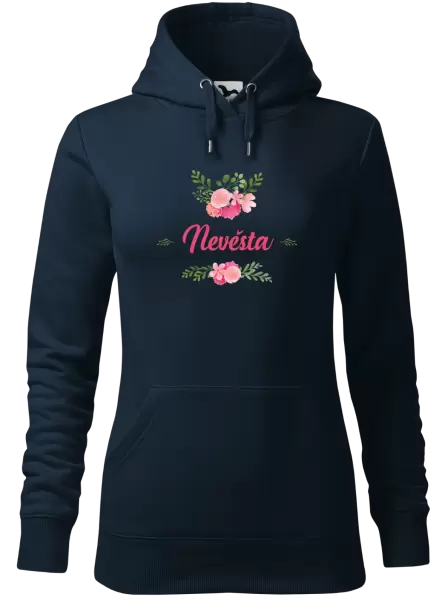Dámská mikina Nevěsta - růžové květiny