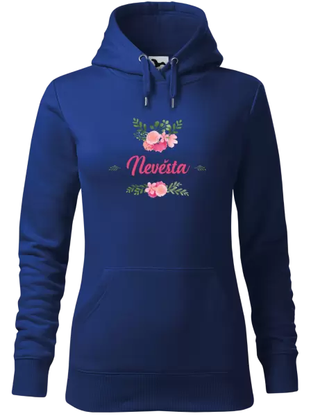 Dámská mikina Nevěsta - růžové květiny