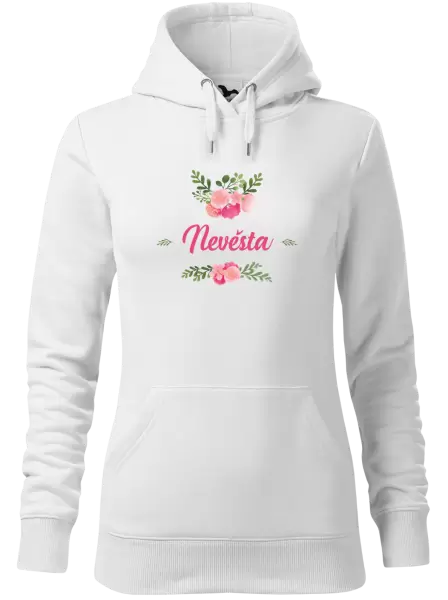 Dámská mikina Nevěsta - růžové květiny