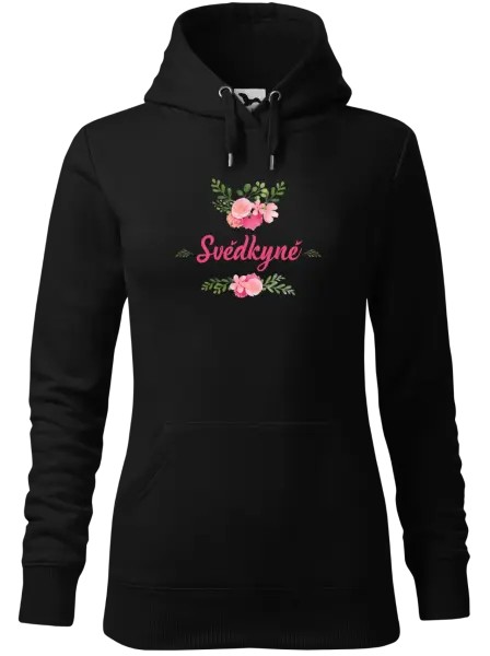 Dámská mikina Svědkyně - růžové květiny