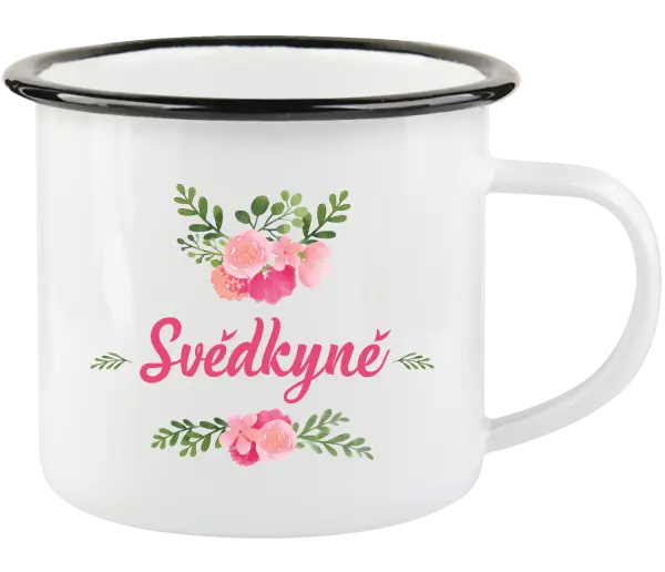 Plecháček Svědkyně - růžové květiny