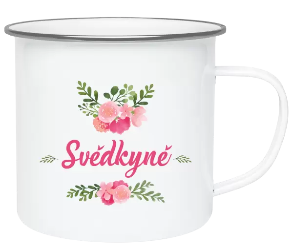 Plecháček Svědkyně - růžové květiny