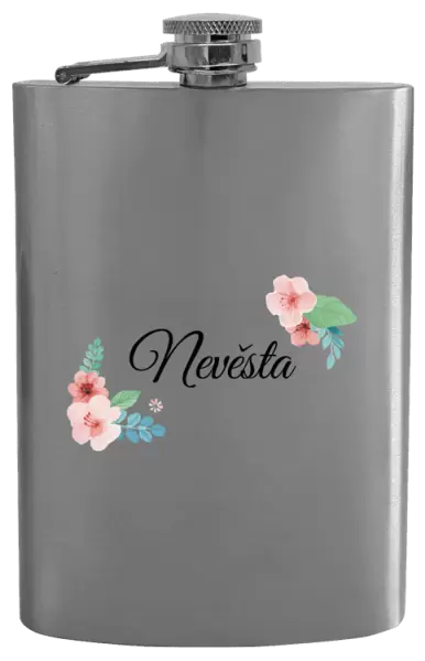 Placatka Nevěsta - růžovomodré květiny