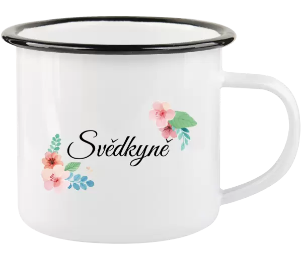 Plecháček Svědkyně - růžovomodré květiny