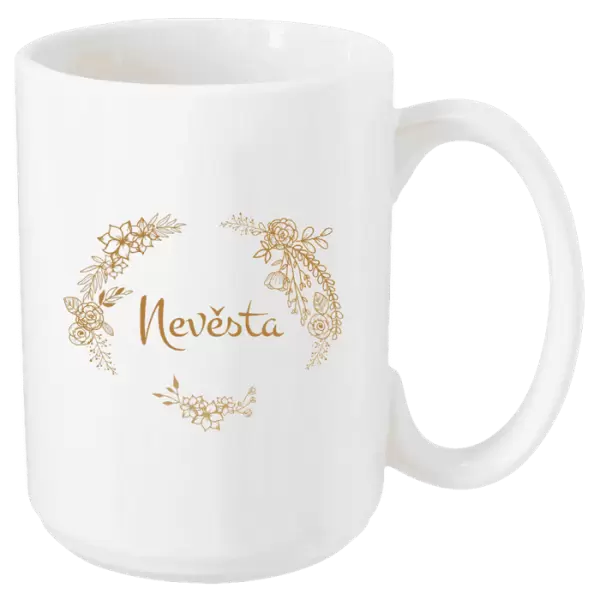 Hrnek Nevěsta - okrové květiny