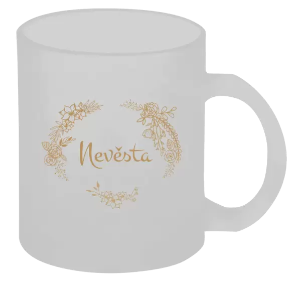 Hrnek Nevěsta - okrové květiny