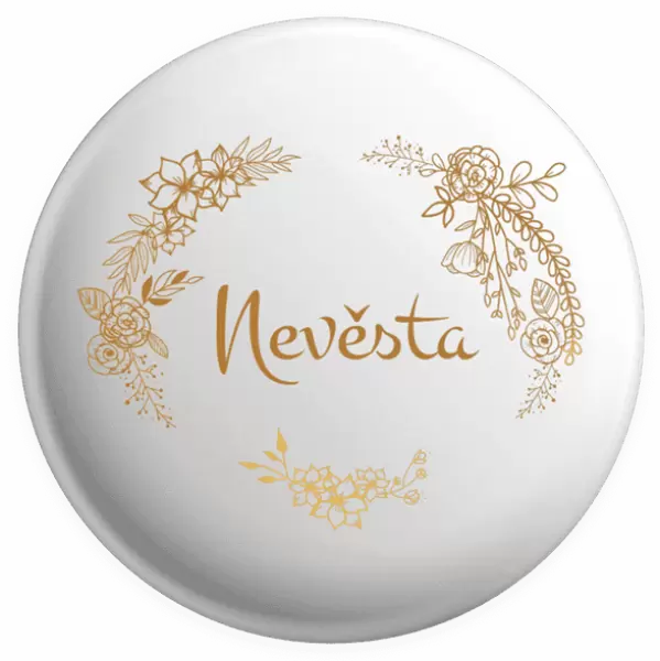 Placka Nevěsta - okrové květiny