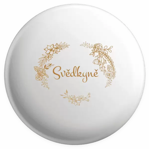 Placka Svědkyně - okrové květiny