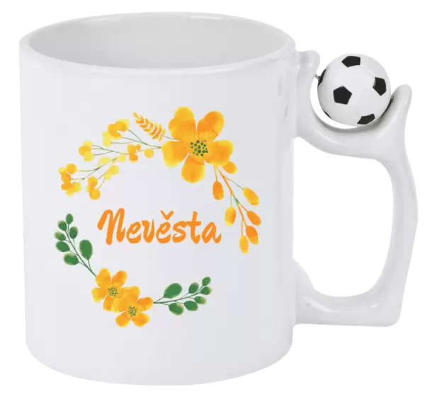 Hrnek Nevěsta - žluté květiny