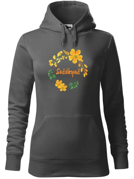 Dámská mikina Svědkyně - žluté květiny