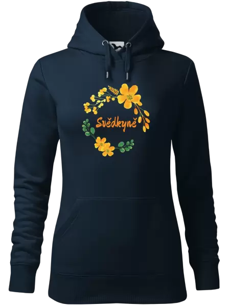 Dámská mikina Svědkyně - žluté květiny