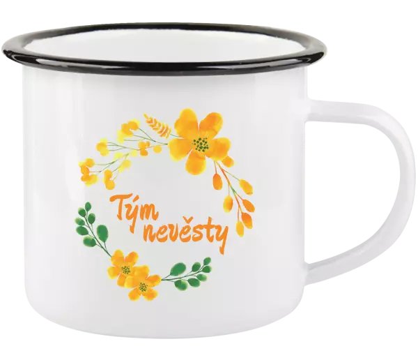 Plecháček Tým nevěsty - žluté květiny