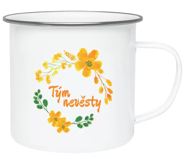 Plecháček Tým nevěsty - žluté květiny