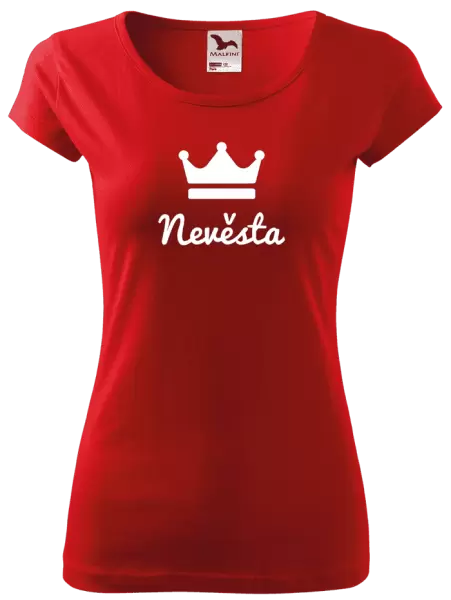 Dámské tričko Nevěsta - korunka