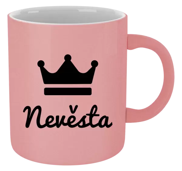 Metalický hrnek Nevěsta - korunka
