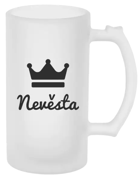 Půllitr Nevěsta - korunka
