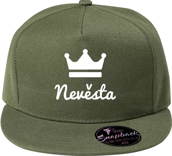 Snapback kšiltovka Nevěsta - korunka