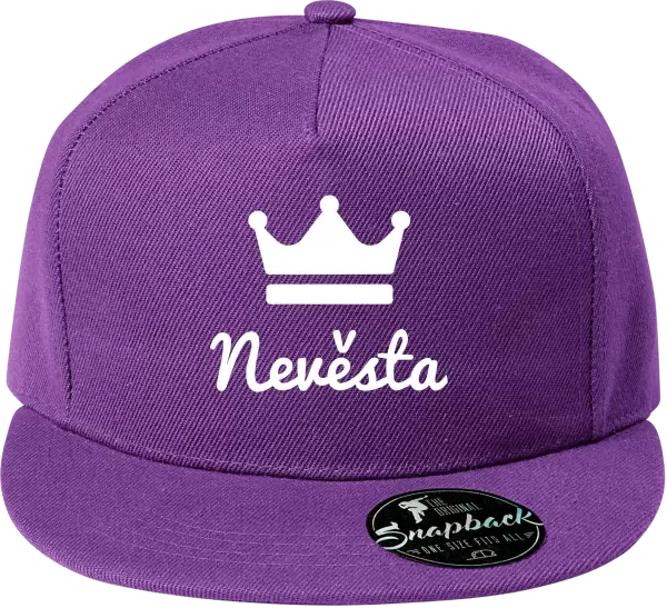 Snapback kšiltovka Nevěsta - korunka