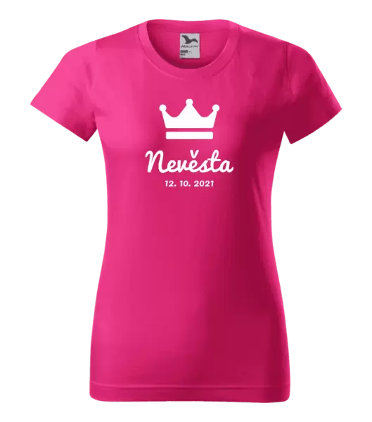 Dámské tričko Nevěsta s datem