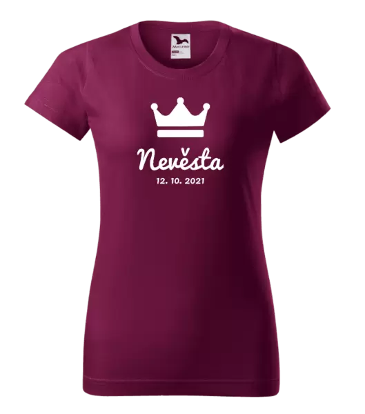 Dámské tričko Nevěsta s datem