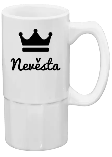 Půllitr Nevěsta s datem