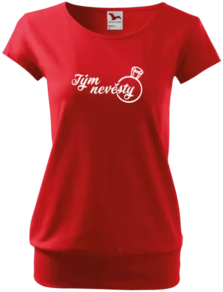 Dámské tričko Tým nevěsty s prstenem