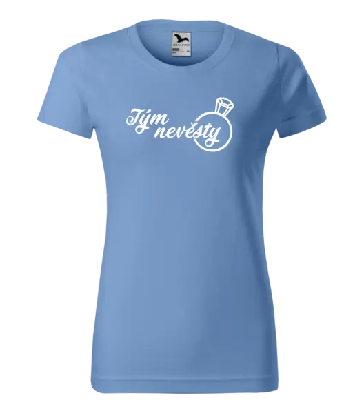 Dámské tričko Tým nevěsty s prstenem