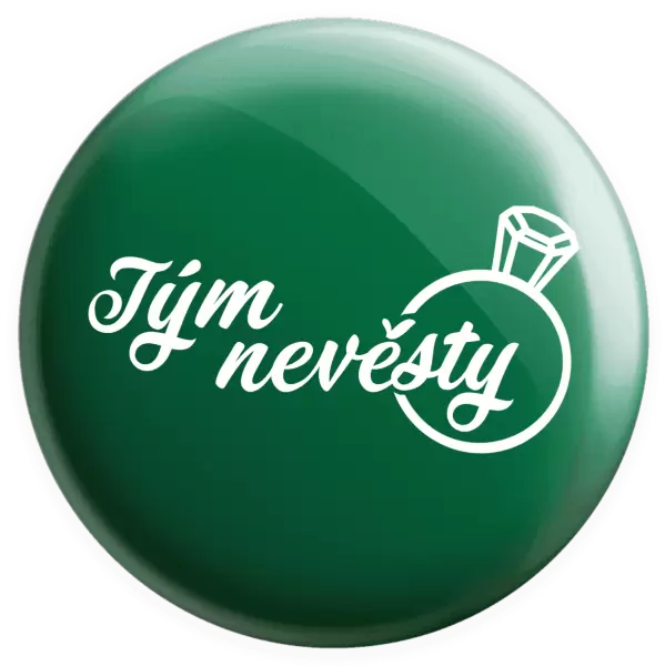 Placka Tým nevěsty s prstenem