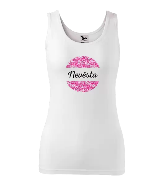 Dámské tílko Nevěsta s krajkou
