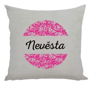 Polštář Nevěsta s krajkou