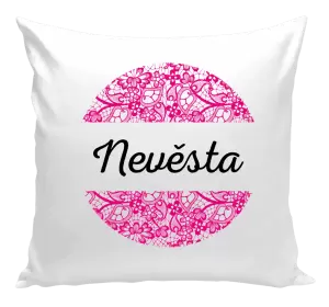 Polštář Nevěsta s krajkou