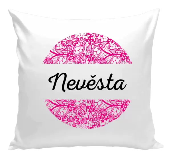 Polštář Nevěsta s krajkou