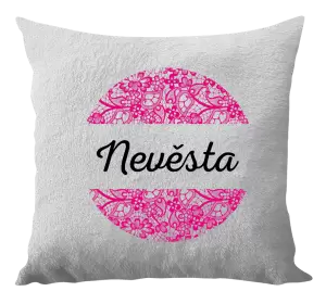 Polštář Nevěsta s krajkou