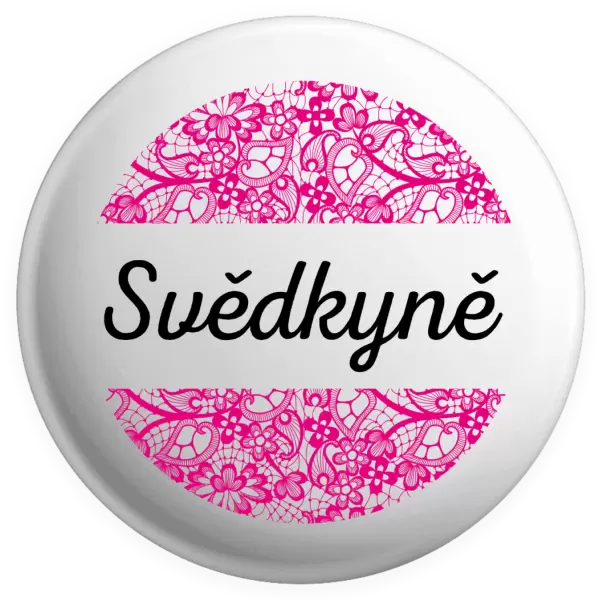 Placka Svědkyně s krajkou