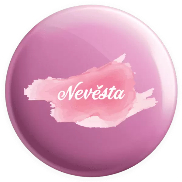 Placka Nevěsta - růžový podklad
