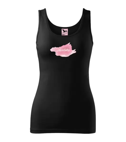 Dámské tílko Nevěsta - růžový podklad